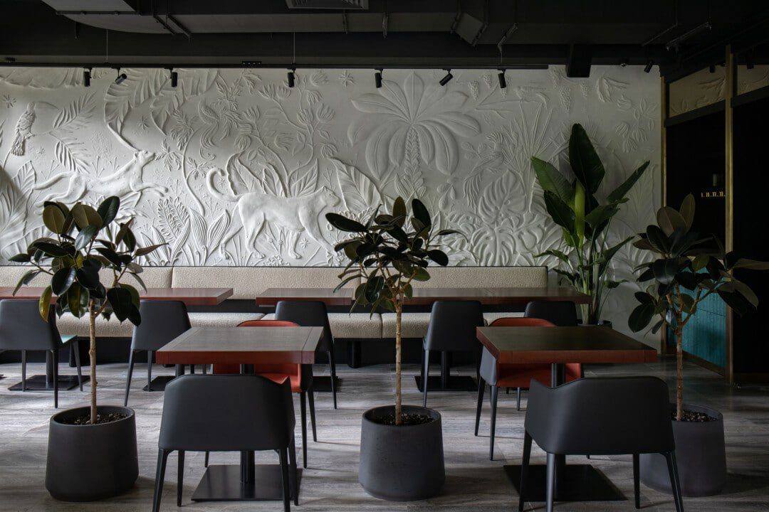 Restaurant mural